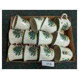 (12) Mikasa Christmas Mugs