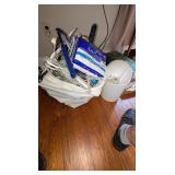 Assorted Hangers, Cloth Bag, Mini Trash Can &