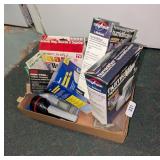 Flashlight, Snap Hook, Tape, Stapler, +
