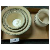 Casey Pottery Vase & (3) Bowls
