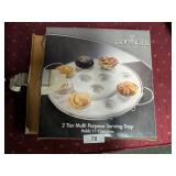 NIB Godinger Two Tier Multi Purpose Serving Tray