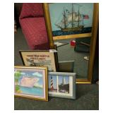 Wall Art & Mirror Nautical Theme