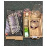 Vintage Serving Tray w/ Plastic Insert, +