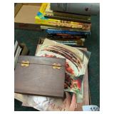 Large Assortment of Cookbooks & Recipe Box