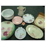 Assorted Vintage Plates, Platters, Pitcher &