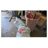 Assorted Christmas Bags, Wreath & Wrapping Paper