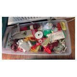 Under the Bed Tote w/ Ribbons & Other