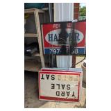 Metal Frame For Sale Sign & Other Signs