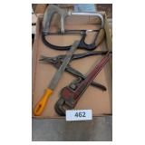 10" Pipe Wrench & Other