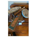 Wall Art & Spool Lamp