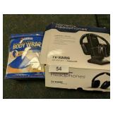 Bed Buddy Hot/Cold Wrap & TV Ear Headphones