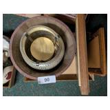 Wall Art, Americana Bucket & Candle w/ Holder