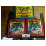 (3) Crayola Tins w/ Crayons