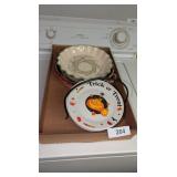 Ceramic Pie Plates & Halloween Dessert Plates w/