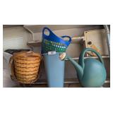 Watering Can, Baskets, Trashcan
