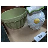 Decorative Pitcher & Large Bowl