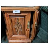 (2) End Table w/ Glass On Top