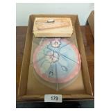 Peach Ballad Cranberry Tray w/ Server &