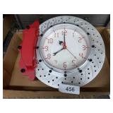 Battery Op Brake Rotor Clock