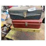 (2) Empty Tool Boxes & (1) Toolbox w/