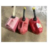 (3) Small Gas Cans