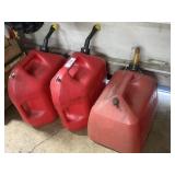 (3) Large Gas Cans