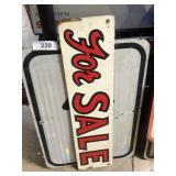 Arrow Road Sign + For Sale Sign