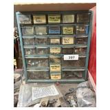 Plastic Organizer w/ Tire Valves & Other
