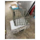 Metal Milk Crate + Metal Case w/ Foam Lining