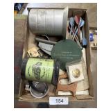 One Quart Aluminum Measure, Army Pin, +