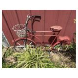 Milk Crates + Bicycle Plant Stand