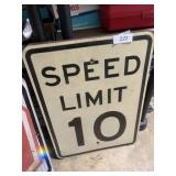Speed Limit 10 Sign