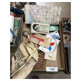 Vintage Snap On Paper Holder, Thermometer, +