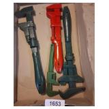 (4) Pipe Wrenches