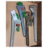 (4) Pipe Wrenches
