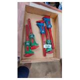 (5) Pipe Wrenches