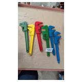(5) Pipe Wrenches
