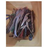 Bucket w/ Assorted Pliers