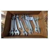 (10) Adjustable Wrenches: (1) Craftsman