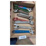 (9) Adjustable Wrenches: (1) Bluegrass