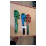(3) Pipe Wrenches
