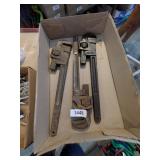 (3) Pipe Wrenches