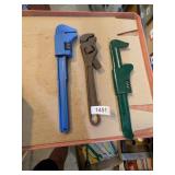 (3) Pipe Wrenches