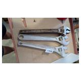 (3) Adjustable Wrenches
