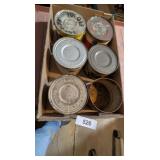 (6) Metal Coffee Cans