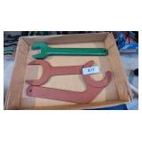 (3) Wrenches - (1) is for a water pump