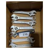 (8) Small Adjustable Wrenches