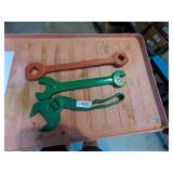 Adjustable Wrench, (2) Wrenches