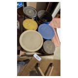 (6) Metal Coffee Cans