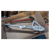 (2) Chain Wrenches & Other